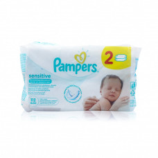 Pampers Wipes Sensitive 2x56 Pampers Wipes Sensitive 2x56