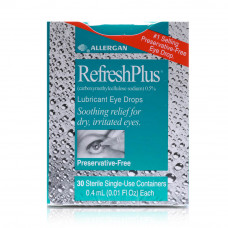 Allergan Refresh Plus Lubricant Eye Drops 0.4ml Allergan Refresh Plus Lubricant Eye Drops 0.4ml