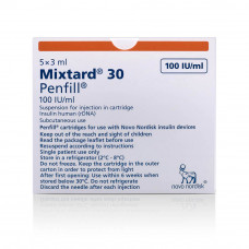 Mixtard 30 Hm Pen Fil 5x3ml Mixtard 30 Hm Pen Fil 5x3ml