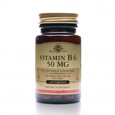 Solgar Vitamin B6 50 mg – 100 Tablets Solgar Vitamin B6 50 mg – 100 Tablets