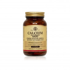 Solgar Calcium 600 with Vitamin D3 – 120 Tablets