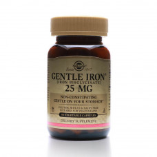 Solgar Gentle Iron 25 mg – 90 Vegetable Capsules