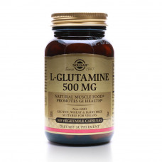 Solgar L‑Glutamine 500 mg – 100 Vegetable Capsules Solgar L‑Glutamine 500 mg – 100 Vegetable Capsules