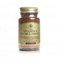 Solgar Dry Vitamin A 5000 IU – 100 Tablets