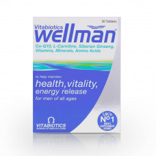Vitabiotics Wellman Health Vitality Tablets Vitabiotics Wellman Health Vitality Tablets