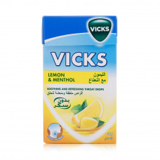 Vicks Cough Drops 20x40gm Lemon Vicks Cough Drops 20x40gm Lemon