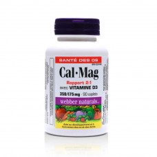 Webber Naturals Cal-Mag 2:1 Vitamin D3 Capsules Webber Naturals Cal-Mag 2:1 Vitamin D3 Capsules