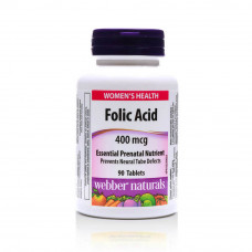 Webber Naturals Folic Acid 0.4mg Tablets Webber Naturals Folic Acid 0.4mg Tablets
