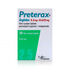 Preterax Arginine 2.5mg Tablets