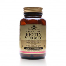 Solgar Biotin 5,000 µg – 50 Vegetable Capsules Solgar Biotin 5,000 µg – 50 Vegetable Capsules