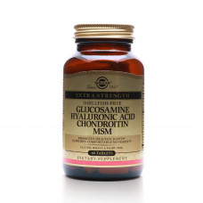 Solgar Glucosamine + Hyaluronic Acid + Chondroitin + MSM –60 Tablets
