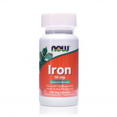NOW Iron 18 mg Ferrochel– 120 Veg Capsules NOW Iron 18 mg Ferrochel– 120 Veg Capsules