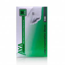 Aya Powdered Latex Examination Gloves M Aya Powdered Latex Examination Gloves M