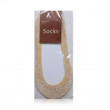 Socks Beige Dantel