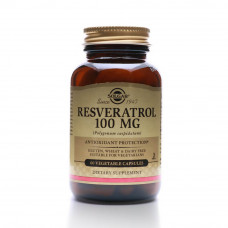 Solgar Resveratrol 100 mg – 60 Vegetable  Capsules Solgar Resveratrol 100 mg – 60 Vegetable  Capsules