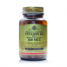 Solgar Naturally  Vitamin K₂ (MK‑7) – 100 µg – 50 Vegetable Caps Solgar Naturally  Vitamin K₂ (MK‑7) – 100 µg – 50 Vegetable Caps