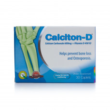 Calciton‑D Calcium & Vitamin D₃ Caplets – 600 mg Calcium / 400 IU Vitamin D₃