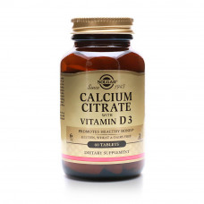 Solgar Calcium Citrate w/ Vitamin D3 – 120 Tablets