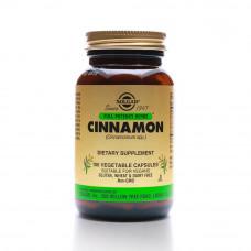 Solgar FP Cinnamon – 100 Vegetable Capsules