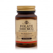 Solgar Folate 1000 µg – 60 Vegetable Capsules