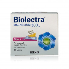 Biolectra Magnesium 300mg Direct Sticks – 20 Sticks Biolectra Magnesium 300mg Direct Sticks – 20 Sticks