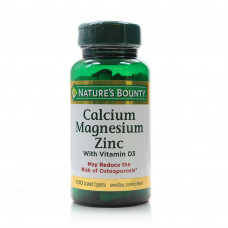 Nature’s Bounty Calcium Magnesium Zinc Capsules with Vitamin D3 Nature’s Bounty Calcium Magnesium Zinc Capsules with Vitamin D3
