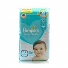 Pampers 4+ Baby Dry 10-15Kg (Pack of 56) Pampers 4+ Baby Dry 10-15Kg (Pack of 56)