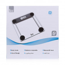 Perma Neza Digital Weighing Scale White Glass Perma Neza Digital Weighing Scale White Glass