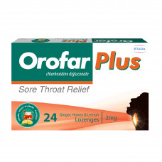 Orofar Plus Sore Throat Ginger Honey & Lemon Chlorhexidine Orofar Plus Sore Throat Ginger Honey & Lemon Chlorhexidine